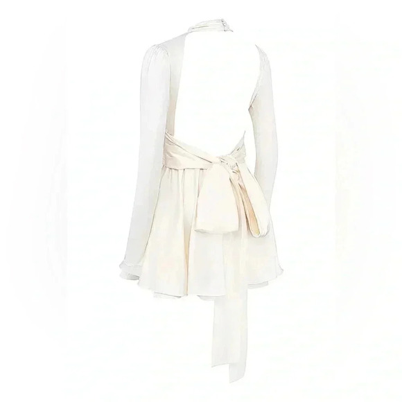 House of CB Aryana Ivory Bow Mini Dress - Picture 5 of 13